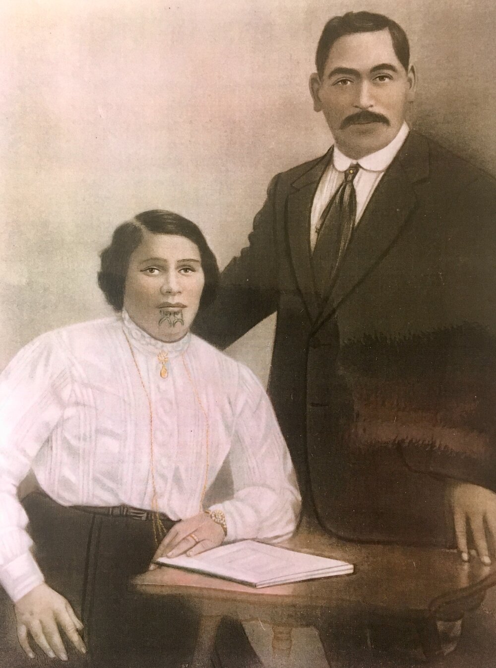 Harata Te Oha and Taketake Tipene Matua