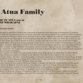 Biography: Te Atua Family