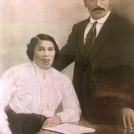 Harata Te Oha and Taketake Tipene Matua